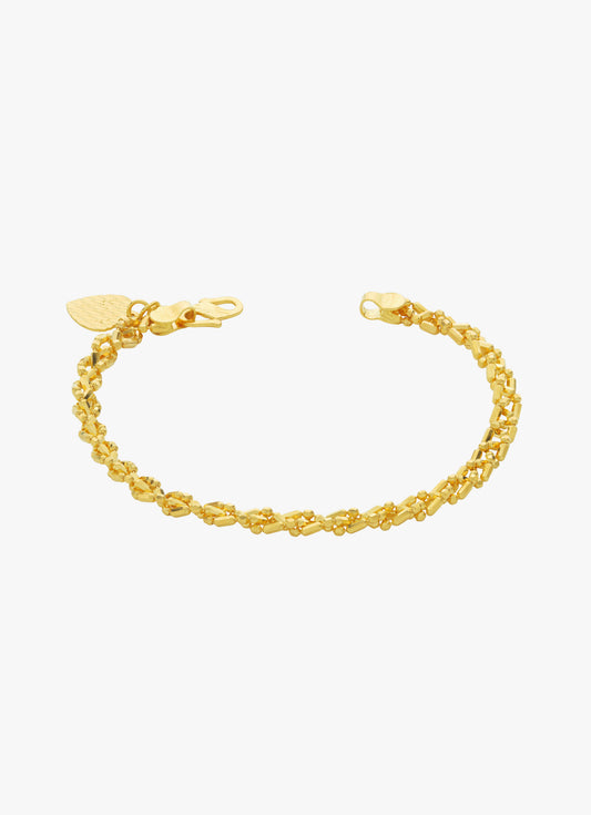916 Gold Braid Bracelet