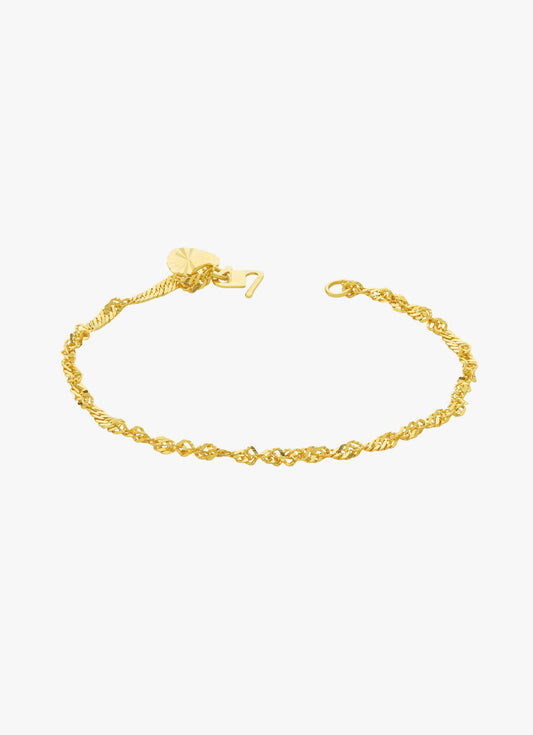 916 Gold Ripple Bracelet