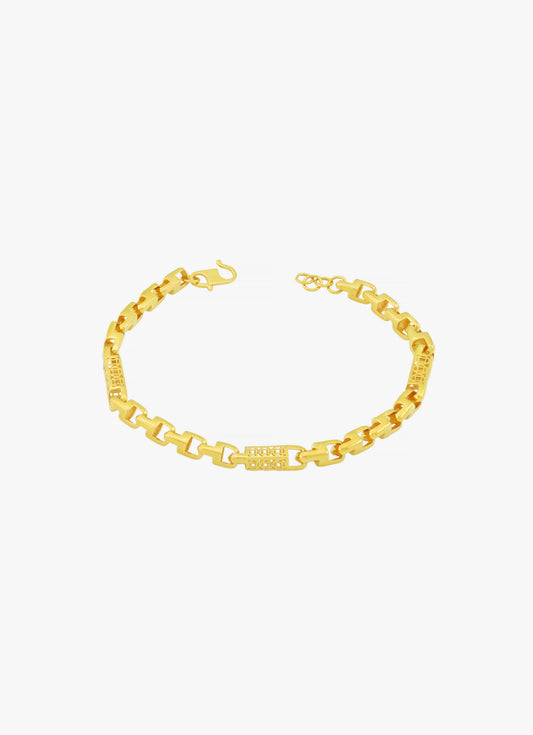 916 Gold Coin Dragon Bone Bracelet